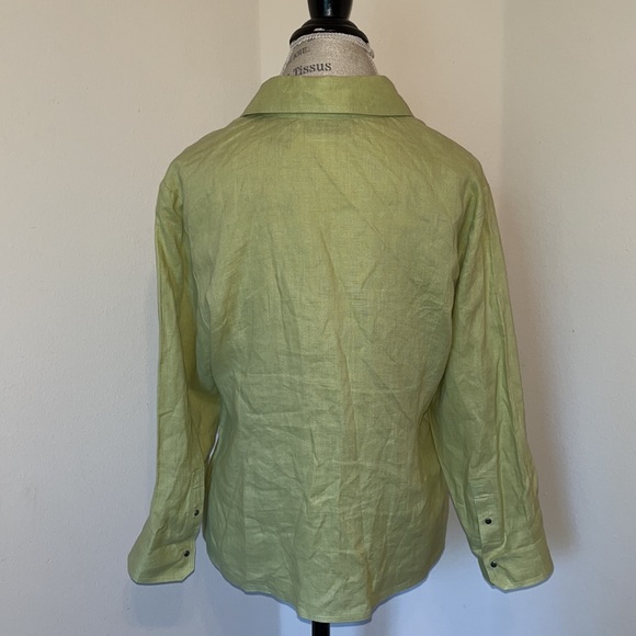 FINAL MARKDOWN before deleting…NWOT 100% LINEN TOP SIZE LARGE - Picture 4 of 6